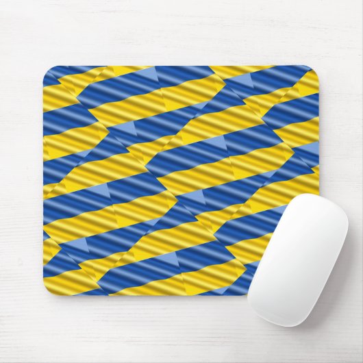Blauwe en gele Oekraïne Geïnspireerde vredesanti-o Muismat (Met muis)