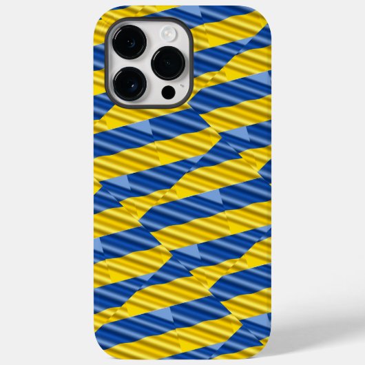 Blauwe en gele Oekraïne Inspiratie Peace Anti-War Case-Mate iPhone Case (Achterkant)