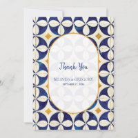 blauwe en gele Portugese patroonbruiloft