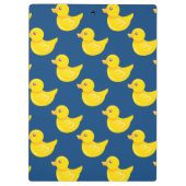 Blauwe en gele rubbereend, Ducky Klembord (Achterkant)