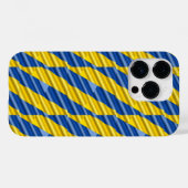 Blauwe en gele strepen Oekraïne Geïnspireerde eleg Case-Mate iPhone Case (Achterkant (horizontaal))