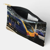 Blauwe en gele trein etui (Open)