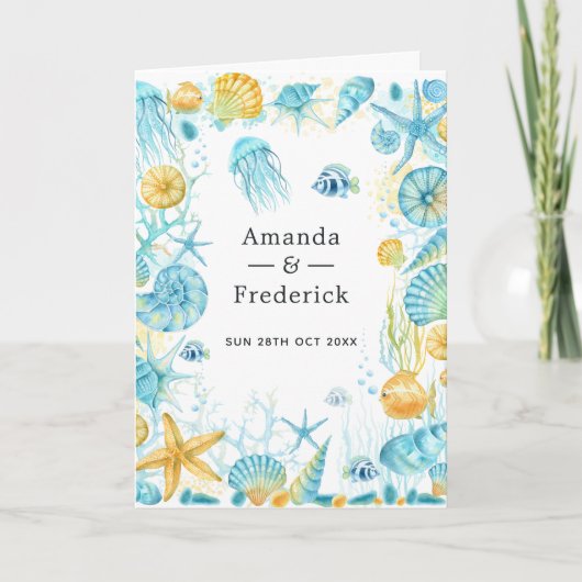 Blauwe en gele Zee Programma (Voorkant)