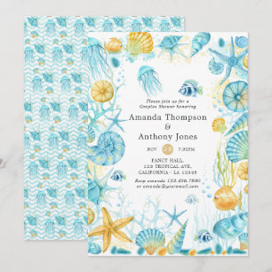 Blauwe en gele Zee zwembroek Kaart