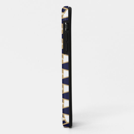 Blauwe en gouden Bowties Case-Mate iPhone Case (Achterkant/links)