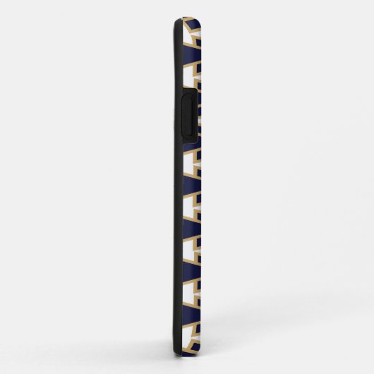 Blauwe en gouden Bowties Case-Mate iPhone Case (Achterkant/rechts)