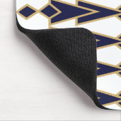 Blauwe en gouden Bowties Muismat (Hoek)