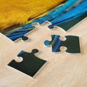 Blauwe en gouden Macaw Puzzel (Zijkant)