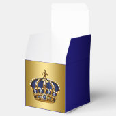 Blauwe en Gouden Prins Bedankdoosjes (Geopend)