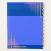 Blauwe en goudmakerij planner (Achterkant)