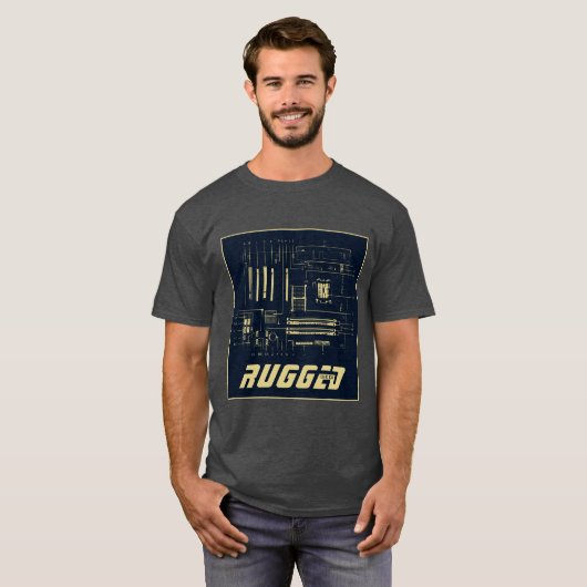 blauwe en goudtechnologie | Circuit Board | Moeder T-shirt (Voorkant volledig)