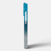 Blauwe en grijze achtergrond Case-Mate iPhone case (Achterkant / Links)