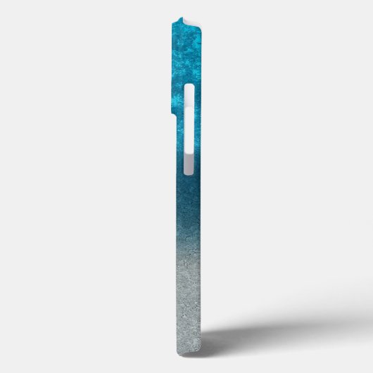 Blauwe en grijze achtergrond Case-Mate iPhone case (Achterkant / Links)