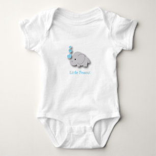 Blauwe en grijze Baby olifant 🐘 - Kleine pinda Romper