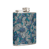 Blauwe en grijze bosbessen heupfles (Rechts)