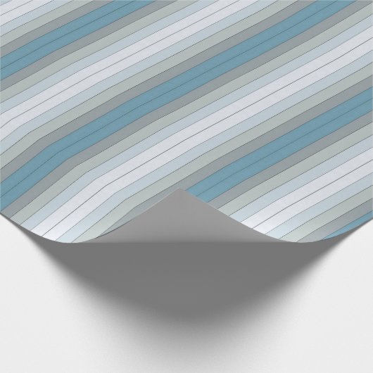 Blauwe en grijze kleurstrepen op Waterverf papier (Hoek)