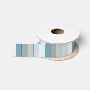 Blauwe en grijze kleurstrepen op Waterverf papier Lint