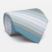 Blauwe en grijze kleurstrepen op Waterverf papier Stropdas (Opgerold)