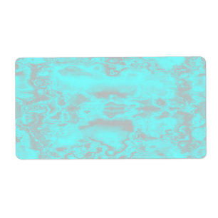 Blauwe en grijze marmer etiket