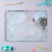 Blauwe en grijze ontkoppeling tissuepapier (Craft)