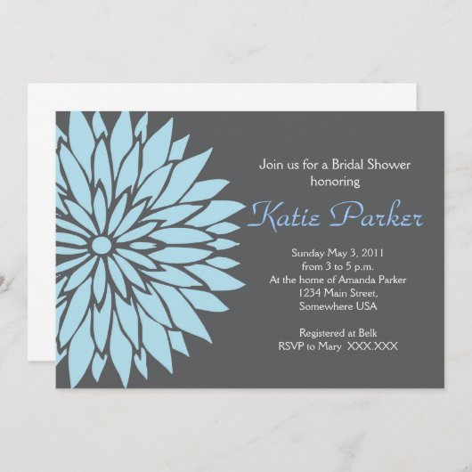 Blauwe en grijze zeeduivel kaart (Voorkant / Achterkant)