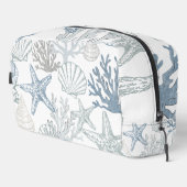 Blauwe en grijze zeester Seashell Beachy Design Toilettasje (Rechterhoek)