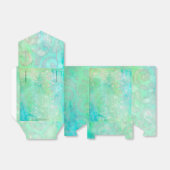 Blauwe en groene Abstracte kunst Bedankdoosjes (Uitgevouwen)