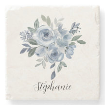 Blauwe en groene bloemen