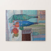 Blauwe en groene flessen en Sinaasappels | Spencer Legpuzzel (Horizontaal)