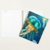 Blauwe en groene kwal planner (Display)