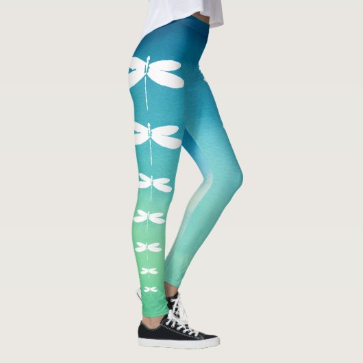 Blauwe en groene Leggings (Rechts)