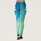 Blauwe en groene Leggings (Achterkant)