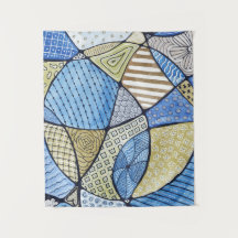 Blauwe en groene neurografische kunsttapes