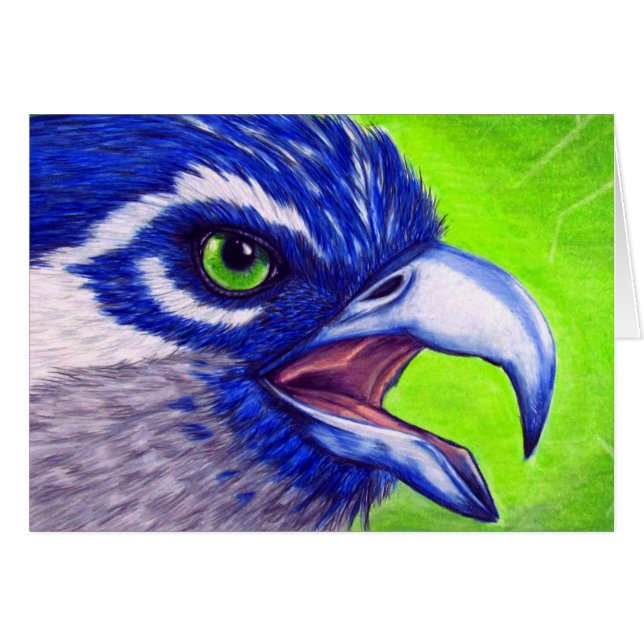 Blauwe en groene Osprey (Voorkant Horizontaal)