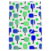 Blauwe en groene Pickleball Paddles Green Pickleba Medium Cadeauzakje (Achterkant)