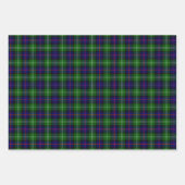 Blauwe en groene Schotse lan Sutherland Tartan Cas Inpakpapier Vel (Voorkant 3)