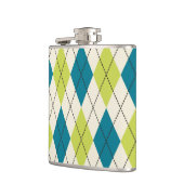 Blauwe en groene stijl heupfles (Links)