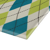 Blauwe en groene stijl snijplank (Hoek)