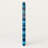 Blauwe en groene strepen Case-Mate iPhone case (Achterkant/links)