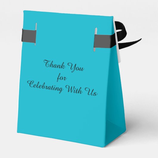 Blauwe en groene strepen, Namen, bruiloft Dank je Bedankdoosjes (Achterkant)