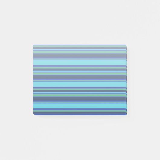 Blauwe en groene strepen post-it® notes (Voorkant)