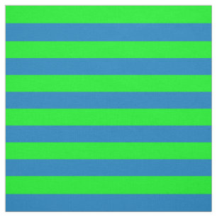 Blauwe en groene strepen stof