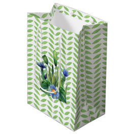 Blauwe en groene tuin medium cadeauzakje