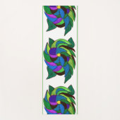 Blauwe en groene Yoga Mat (Voorkant)