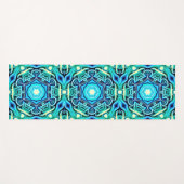 Blauwe en groene yogamat (Voorkant (horizontaal))