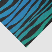 Blauwe en groene Zebra — Dierafdrukken Tissuepapier (Detail)