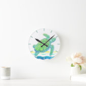 Blauwe en groene Zee Ronde Klok (Huis)