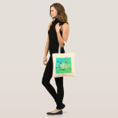 Blauwe en groene Zee schildpad Tote Bag (Voorkant (model))
