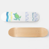 Blauwe en groene Zee Skateboard (Horizontaal)