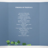 Blauwe en Ivy foto begrafenis Drieluik Programma (Binnenkant midden)